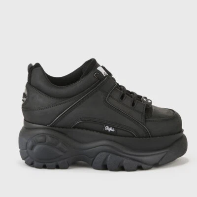 Buffalo Calf London Boots Plateauschuhe Schuhe Damen/Herren schwarz Gr. 35 bi...