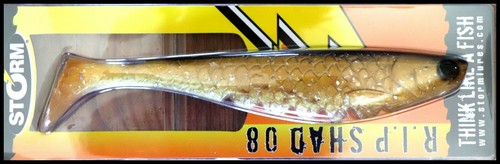 STORM R.I.P. SHAD 08 GF 21 cm (8'') 73 grams (2-3/5 oz) pike killer!!!