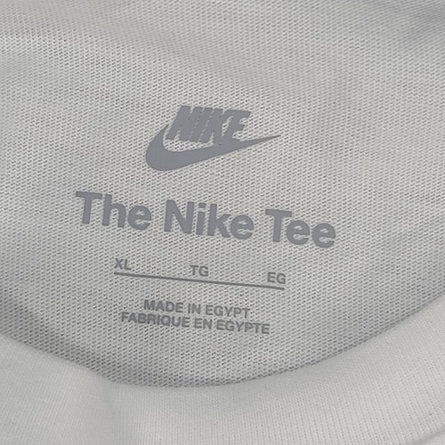 Nike Shirt Mens Extra Large White Black Script Purple Embroidered Swoosh Tee XL - Picture 4 of 11