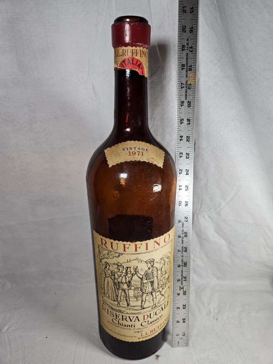 Ruffino Chianti Classico Riserva Ducale Empty 1971 Vintage BIG