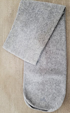 men or women SOLID GRAY FLEECE SCARF EMS 58 INCH LONG X 7.5 WIDE soft warm w