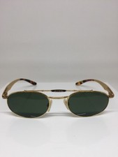 Vintage Alpina 5585 Gold Eagle Aviator Sunglasses Low Profile Aviator Sunglasses