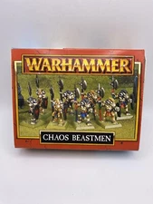 - Warhammer Fantasy - Chaos Beastmen w/ Halberds - 90s - BOX ONLY! Great Display