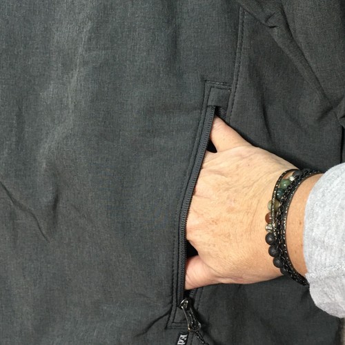 Edwards Soft Shell Jacket Mens Extra Large Grey Water Repellent Fleece Lined Zip - Picture 6 of 19