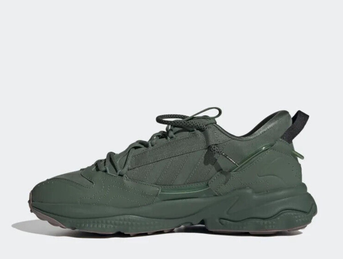 NEW Adidas Ozweego Pure/Zip Men Athletic Shoes, Green Oxide
