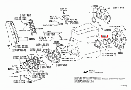 Genuine LandCruiser 80 79 78 Series 1HD 1HZ 1KZ Rear Main Oil Crankshaft Seal - Picture 17 of 20