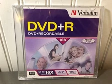 Verbatim DVD+R DVD+Recordable 16x 4.7 GB 120 Minute NEW SEALED