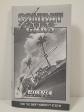 Combat Cars SEGA Genesis Authentic MANUAL ONLY