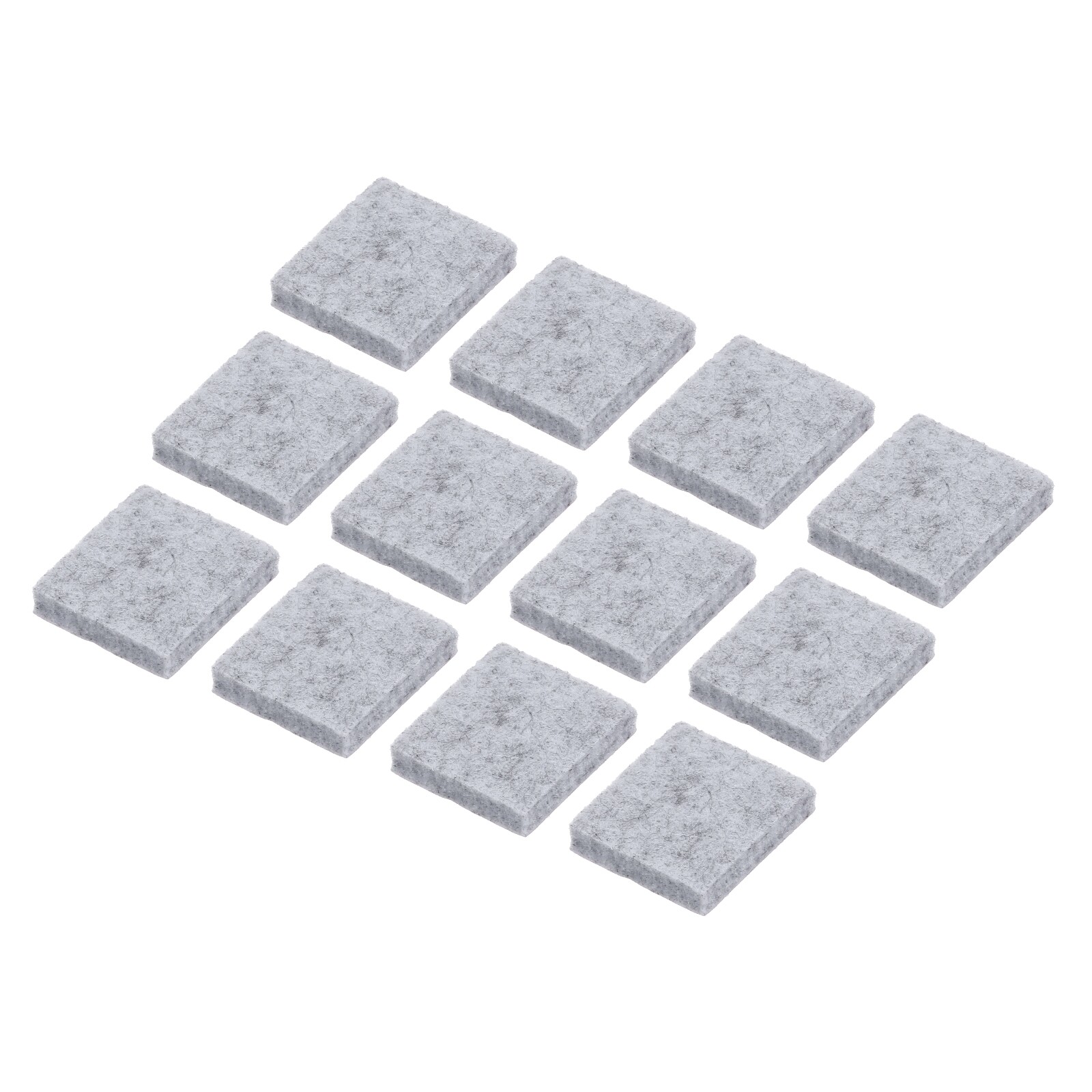 24pcs Square Felt Furniture Pads, 1x1 Inch for Furniture Hard Floor, Gray