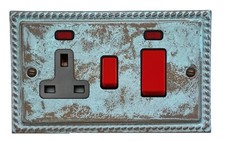 G&H Monarch Roped Verdigris MVB Light Switches, Plug Sockets, Dimmers, Toggles