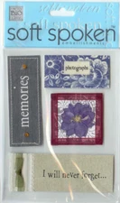 MAMBI Soft Spoken 3D stickers MEMORIES Photograph Theme 92835 Fast FREE Ship!