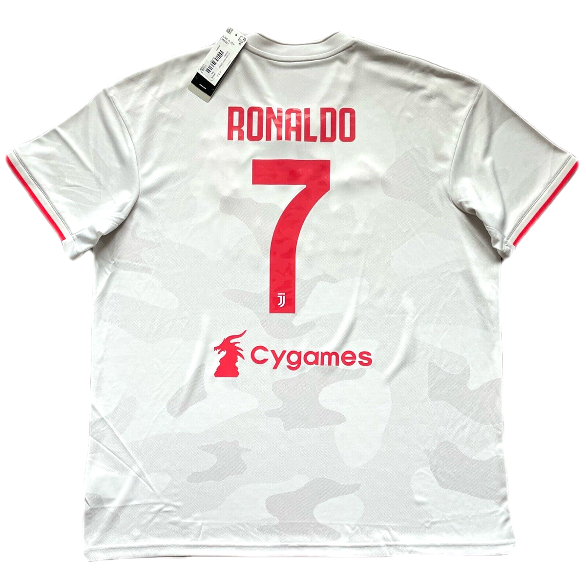 2019/20 Juventus Away Jersey #7 Ronaldo 2XL adidas Soccer Cygames