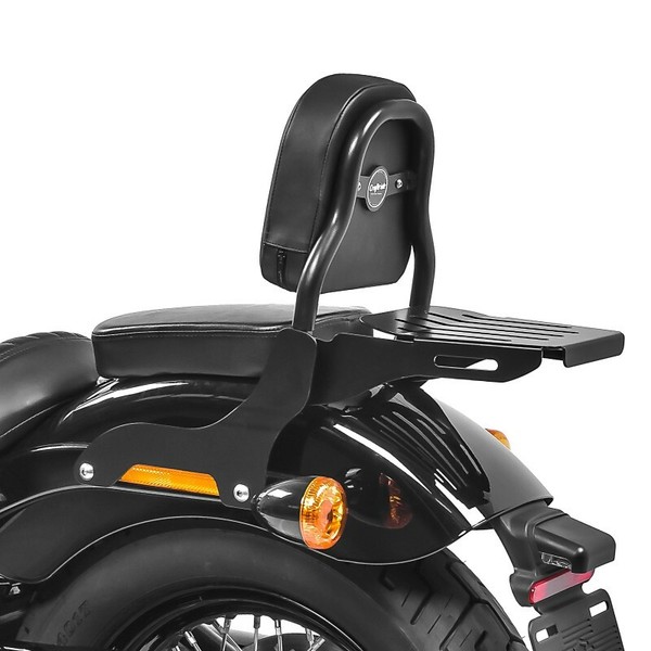 Sissy Bar CSS Fix FüR Harley Heritage Softail Classic 18-19 GepäCkträGer Schwarz-image