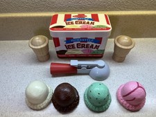 Melissa Doug Ice Cream Scoop Set - 8 pieces complete - ages 3 to 6
