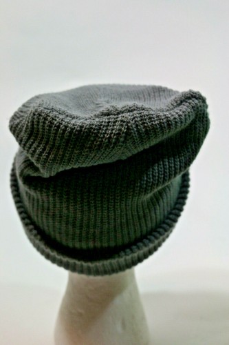 Set of TWO Yums Knit Beanies Unisex Neon Green Gray NWT Foldover Headwear Warm - Picture 6 of 9