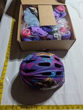 Roller Derby Trac Star Niñas Casco Patines 12-2 ¡Con Paquete de Almohadilla de Protección!