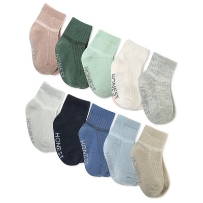 10 Pack Multipack Cozy Socks Sustainably Made for Infant Newborn Baby Toddler...
