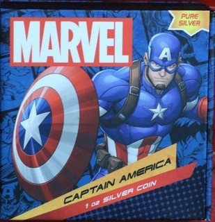 2023 Niue New Zealand Mint Marvel Captain America 1 oz .999 Silver Coin