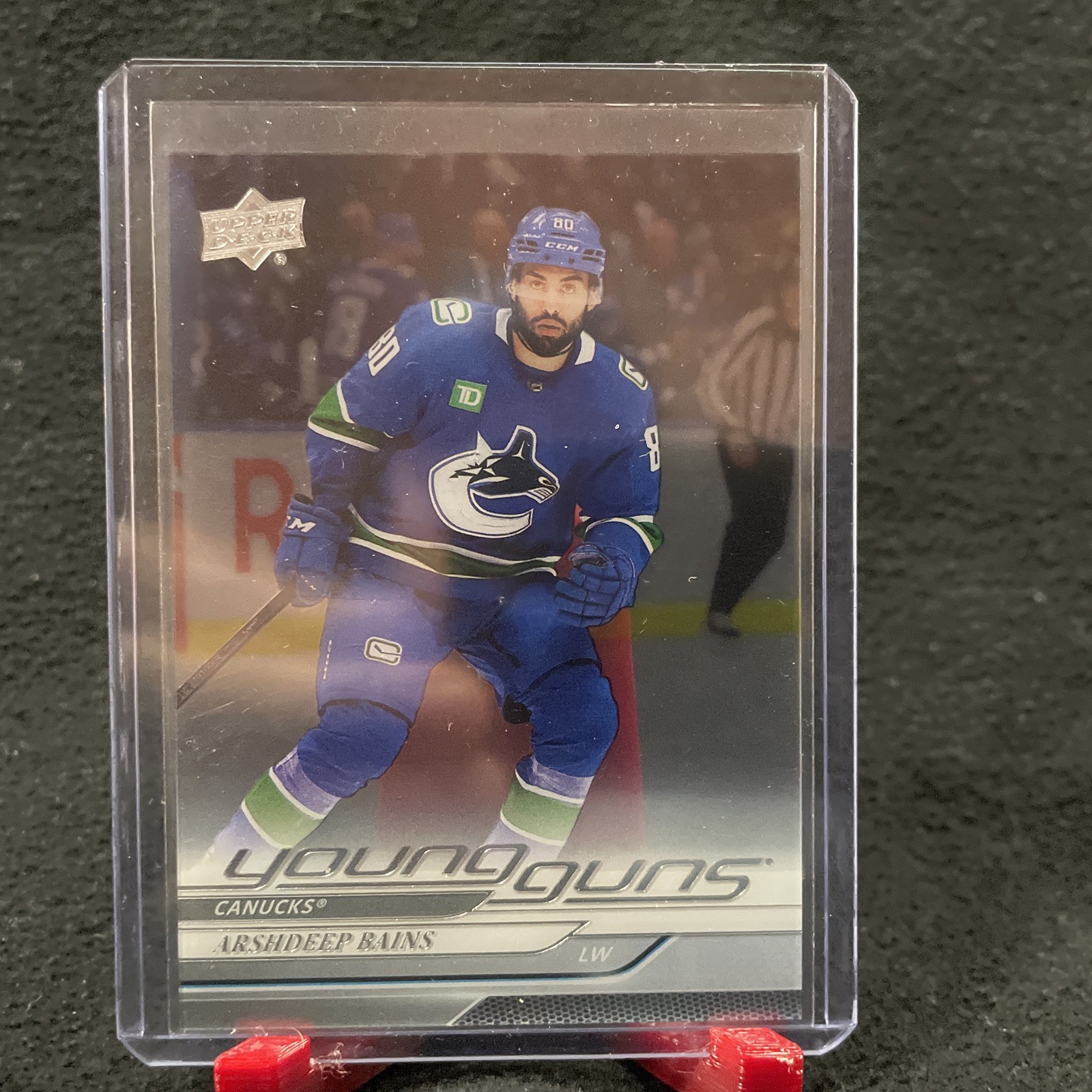 2024-25 Upper Deck Series 1 Young Guns Clear Cut #231 Arshdeep Bains RC