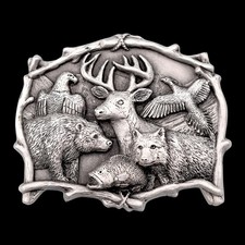 Wildlife Vintage Belt Buckle by Great American Products 1995 