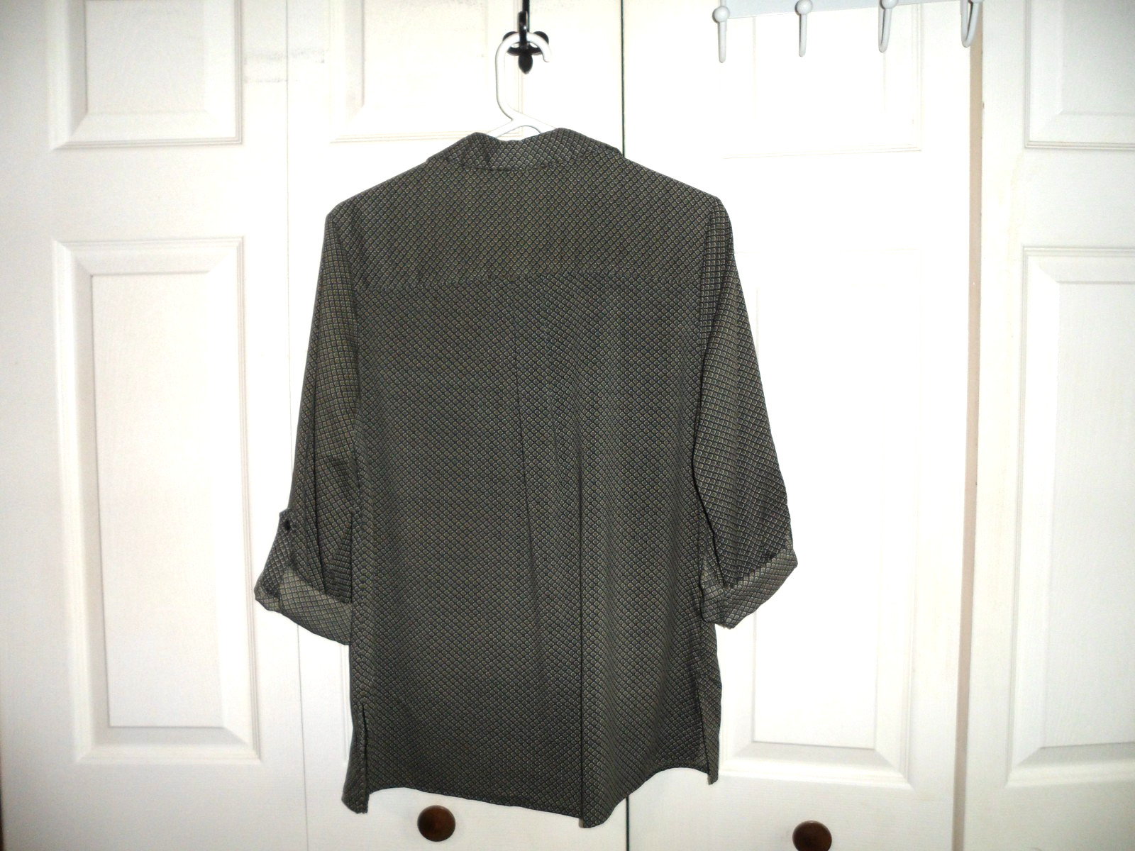 NOTATIONS - Button Down Blouse w/Roll-Tab Sleeves… - image 2