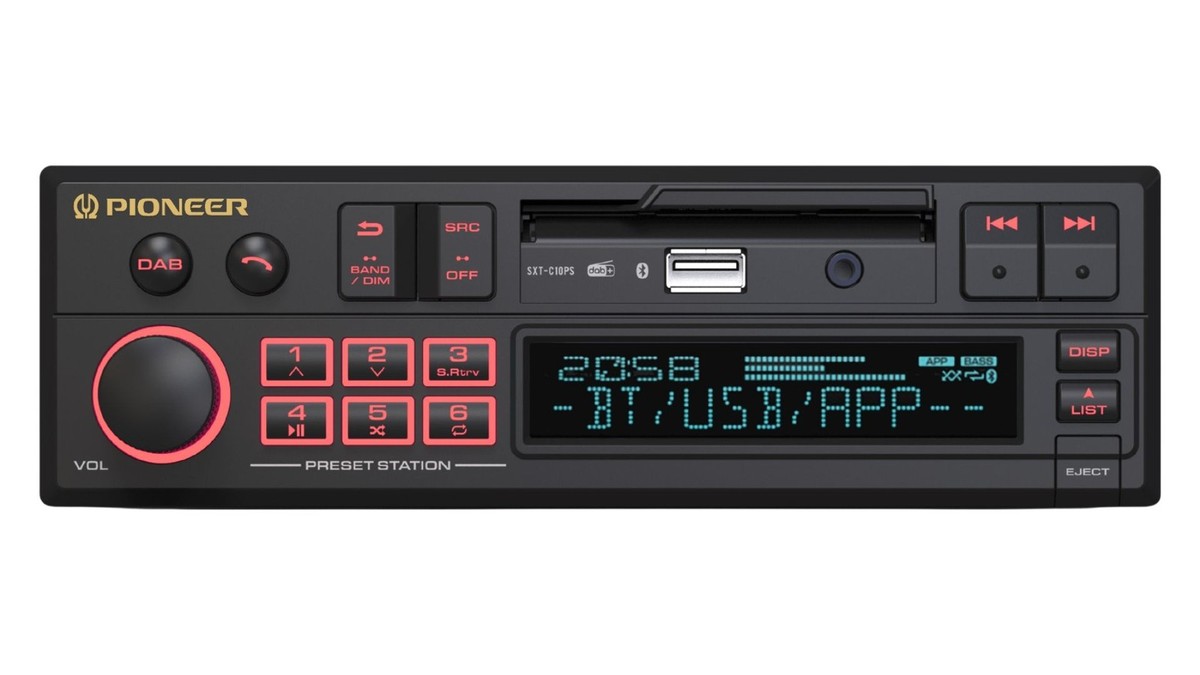 Pioneer SXT-C10PS Retro Car Stereo Bluetooth DAB USB Aux Classic
