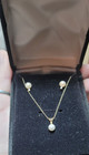 14k Gold Necklace and Earrings with Freshwater Cultured Pearls — photo 2