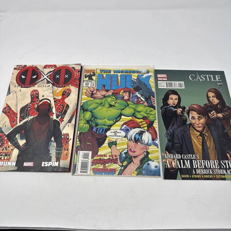 Marvel Comics And Book Lot Of 3
