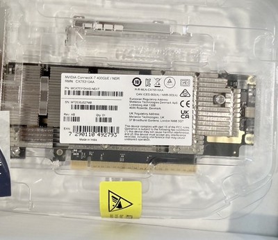NEW NVIDIA ConnectX-7 400GbE NDR OSFP PCIe 5.0 MCX75310AAS-NEAT Dual Bracket