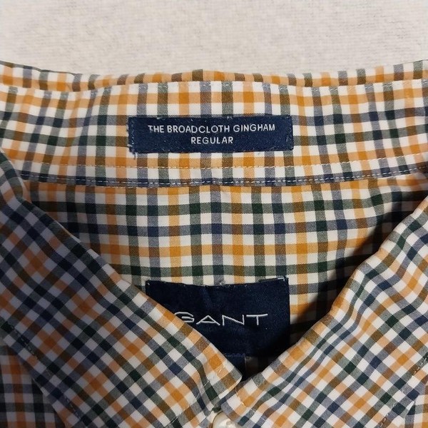Men Gant Shirt Black Cotton 44 / XXL / 52