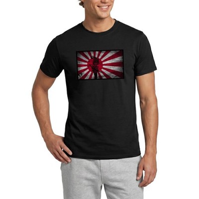 Japanische Flagge Samurai Krieger Vintage Männer T-Shirt