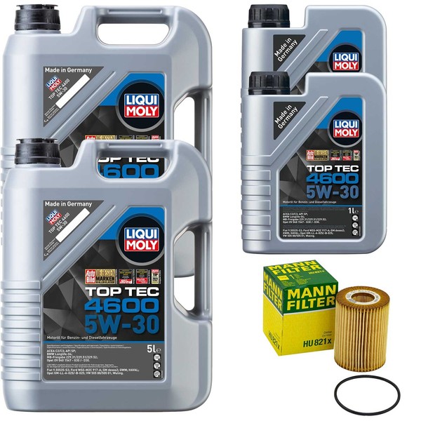 MotoröL Set 4600 5W-30 Liqui Moly 12 Liter + ÖLfilter FüR Mercedes Sprinter B906-image