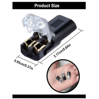 Versatile 2-Pin Low Voltage Connectors - 50 Pack