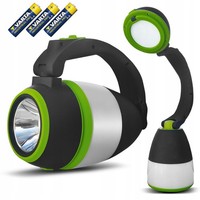 3 In 1 Led-Lampe Campinglampe Tischlampe Taschenlampe Klappbar+3X Aa Batterien