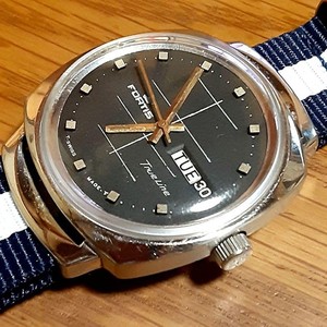 Montre Vintage Fortis Pirelli - Mouvement à Quartz - Occasion - Style Sport Rétro - Montre Suisse Unisexe