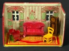 MARX TIN Litho NEWLYWEDS Parlor + Accessories No. 193 - 1920's/1930's