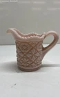 VTG 5" Fostoria Winburn Peach Pink Milk Glass Creamer