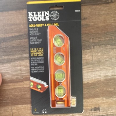 Klein Tools ACCU-BEND 935AB4V 6'' Torpedo Level Magnetic V-Groove High Visibility