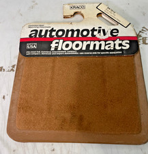 vintage kraco brown carpeted floor mat made in usa
