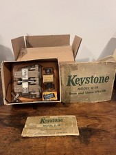 Keystone Movie Film Splicer Model D-18, 8mm  16mm, Box and Base