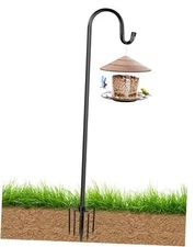  Bird Feeder Pole for Outdoor Shepherds Hooks Heavy Duty Garden Pole 60 Inch 1