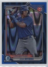 2024 Bowman Chrome Prospects Blue RayWave Refractor 48/150 Josh Rivera 0nr3