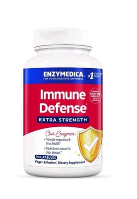 Enzymedica, Immune Defense, Extra Strength, 90 Capsules