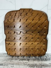 Sewing 58 Spool Rack Wooden Handmade Angled On Wall Hanging