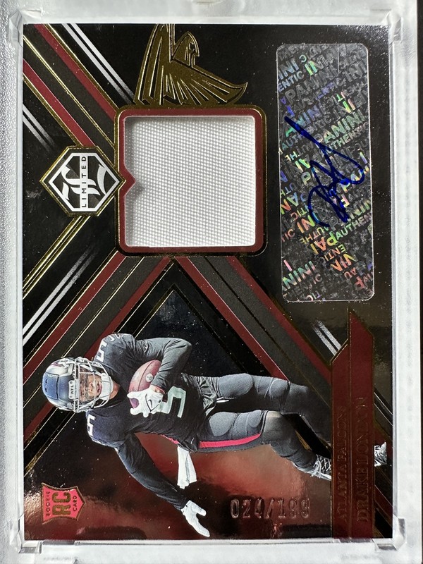 2022 Panini Limited Drake London Rookie RC Patch Auto RPA /199 Falcons #111