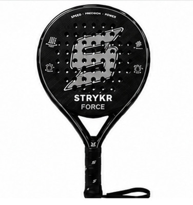 STRYKR FORCE VORTEX STEALTH SILVER Carbon Padelschläger mit Tragetasche