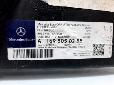 A1695050255 MERCEDES CLASS A W169 160 CDI 2004 ELECTRIC FAN 1066171