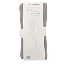 John Lewis 10 Shelf Organiser-Wardrobe Storage Compartment Shelf