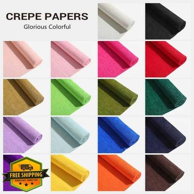 Italian Crepe Paper for Flower Making DIY Crafts 300% Stretch
