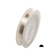 24 Ga 925 Sterling Silver Half Round Wire, Half Hard, USA Made - 25 FT Jewelry